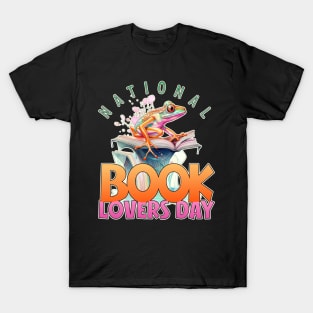 National Book Lovers Day Frog T-Shirt